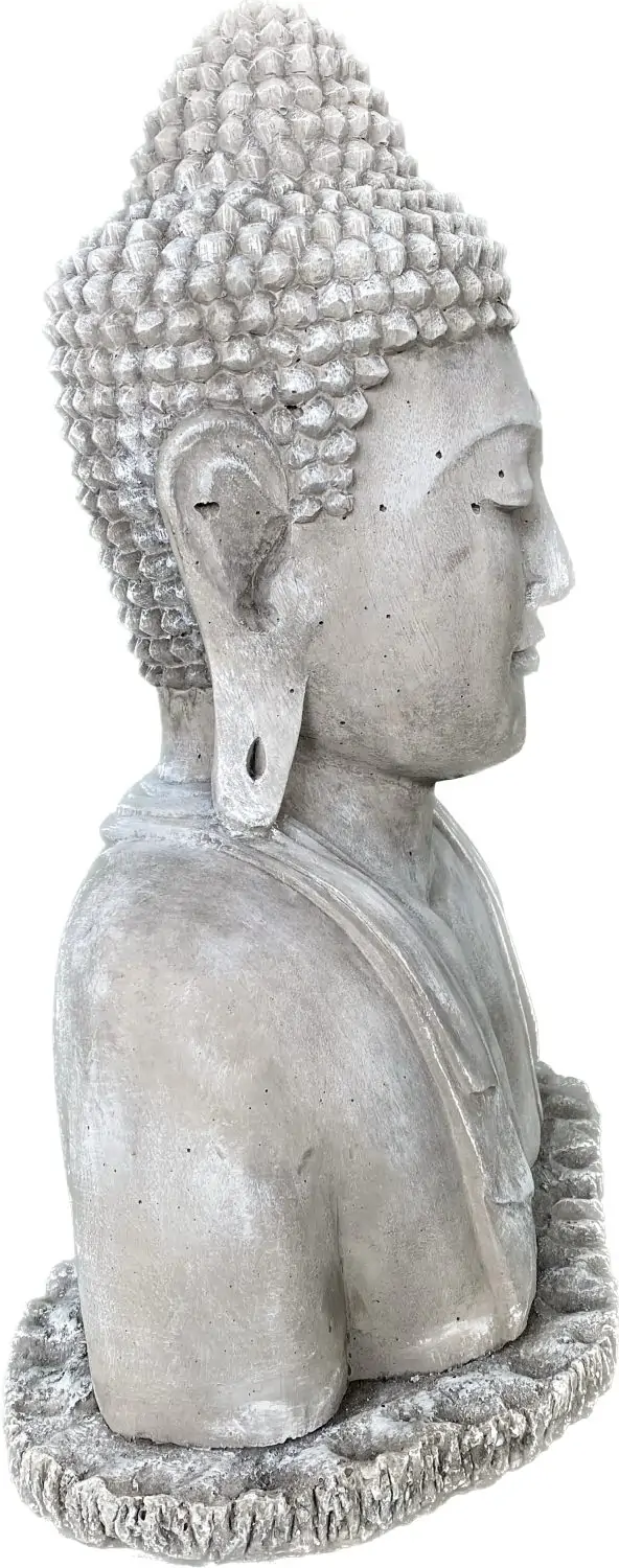Artikelbild 6 des Artikels “Naufal - Buddha Büste, 50 cm H | Steinguss “